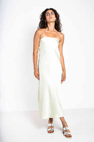 Silk Satin Texture Tube Dress
