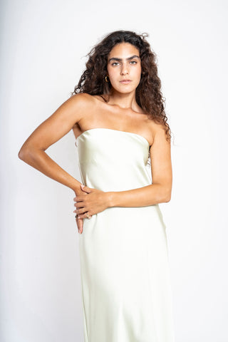 Silk Satin Texture Tube Dress