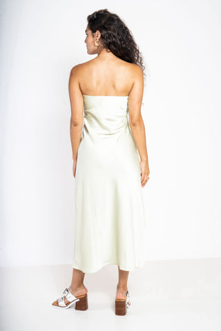 Silk Satin Texture Tube Dress
