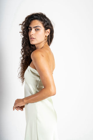 Silk Satin Texture Tube Dress