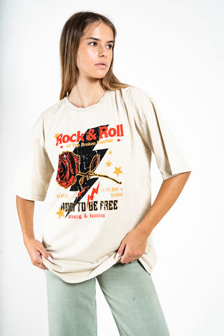 Rock & Roll Rose graphic Tee
