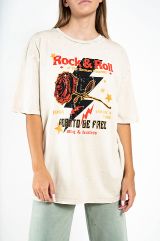 Rock & Roll Rose graphic Tee