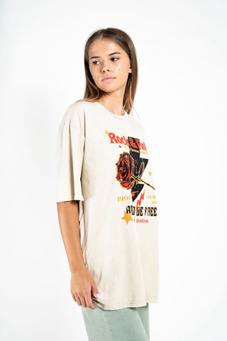 Rock & Roll Rose graphic Tee
