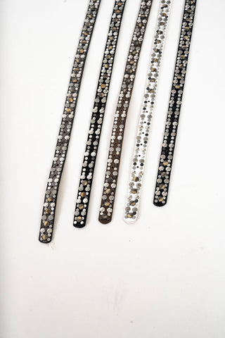 Flowers thin belt חגורה