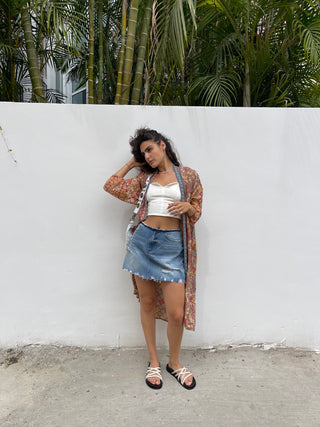 Claudia Vervet Denim Skirt