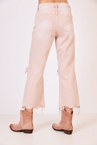 July Song 90's vintage crop flare denim