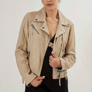 Christy star leather jacket 