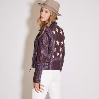 Christy star leather jacket 