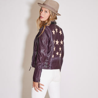 Christy star מעיל עור